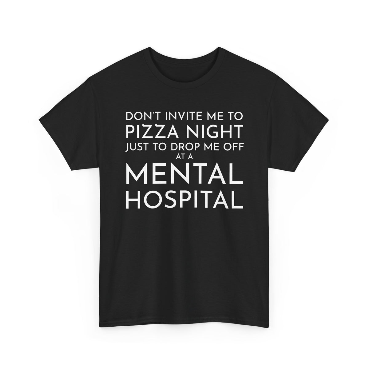 Pizza Night — Minimal Text Tee