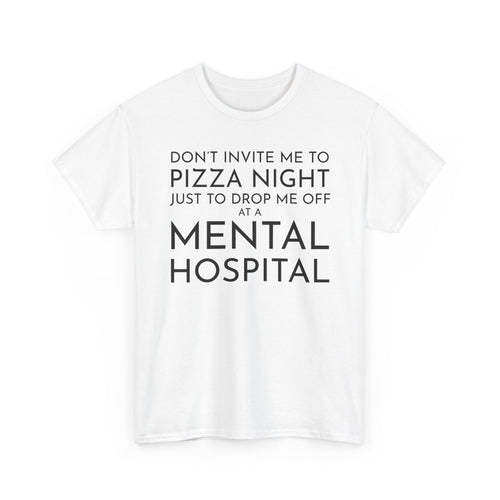 Pizza Night — Minimal Text Tee